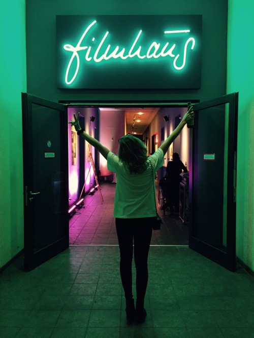 aaaahh - still can’t believe that my handwriting now shines and glows in one of our local cinm