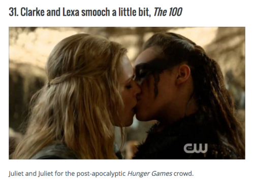 commanderlexaofthegrounders: Every Queer TV Storyline of 2015, Ranked  (Autostraddle) ^Wanna ad