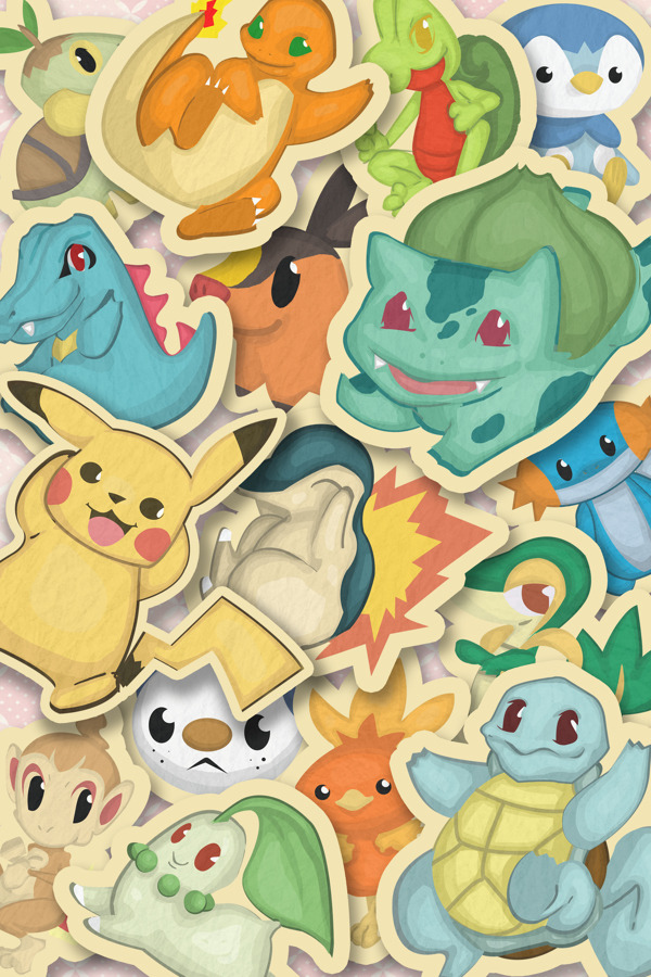 insanelygaming:  Pokemons!  Created by Tara Ma 