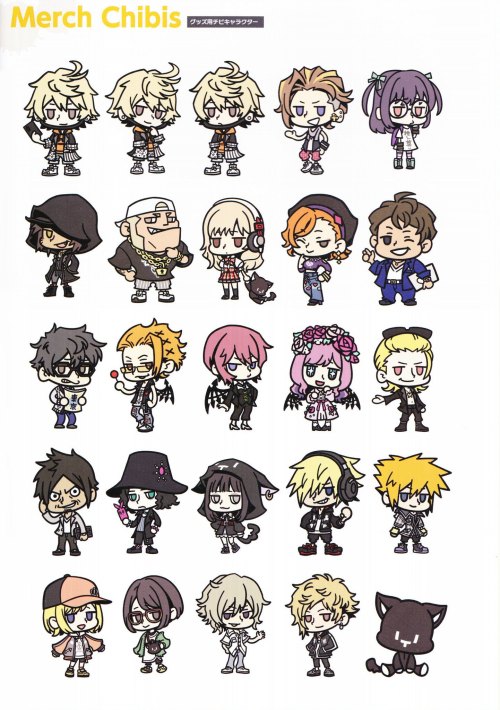 Merch Chibis page from the NTWEWY Artbook!