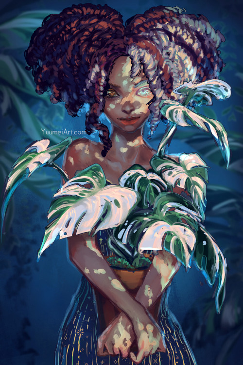 fyblackwomenart:      Vitiligo Plants –  (Yuumei) Wenqing Yan  