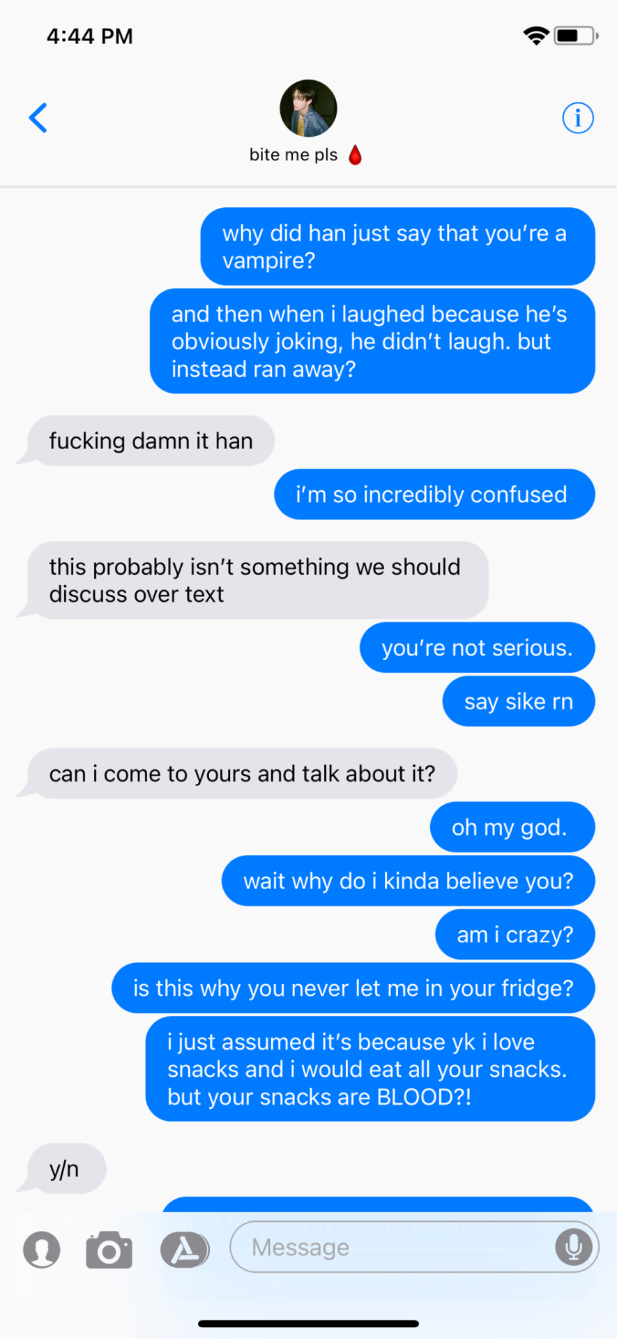 Random Texts With Vampire Chan