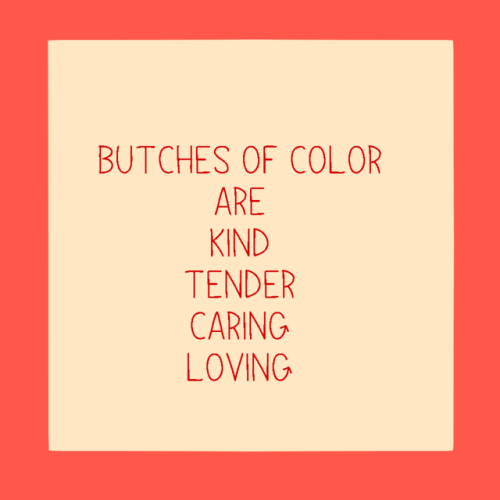 shrimpbutch: some positivity for butches of color ^^