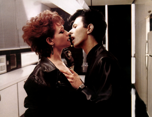 Ann Magnuson and David Bowie in The Hunger directed by Tony Scott, 1983via: The Red List