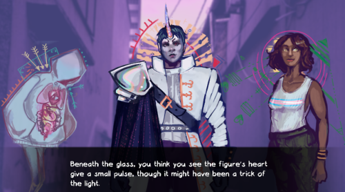 If you like sapphic themes, pink and purple, and faeries, please play my visual novel, Rings! It&
