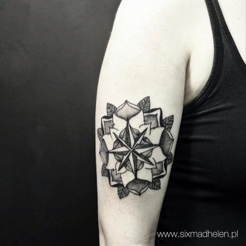 #tattoo #mandala #dotwork #dotworktattoo #smh #sixmadhelen #tattoopoznan #tattoo #tattoos #tatuajes 