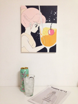 dearninety:  creamy mami painting, acrylic