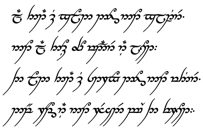 Tengwar Tutor — is gold not glitter, not all those...