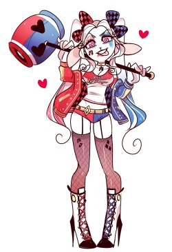 Evaroze:  I Thought It Would Be Fun To Draw Melody As Harley Quinn~~ 