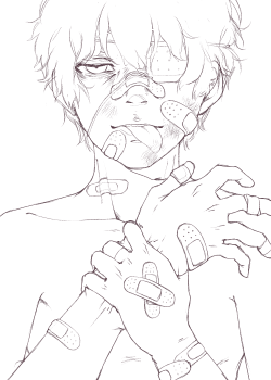 aruberutoo:  Kaneki WIP