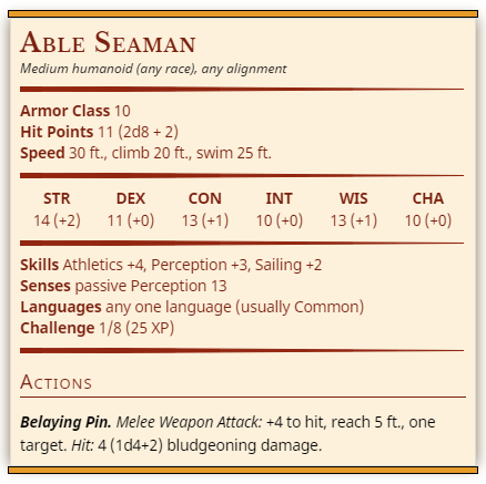 Featured image of post View 27 5E Pirate Stat Block