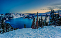 survivachick:  Crater Lake Sunrise I by tobyharriman