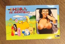heyitsapril:  NSFW: Stepped into a photobooth at a Barcelona metro station &amp; did this for y’all. #adventuretime #tittytime #ohjake