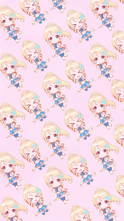 μ&rsquo;s chibi patterns wallpapers ☆