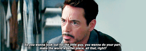 tony stark loves peter parker and just want to protect him