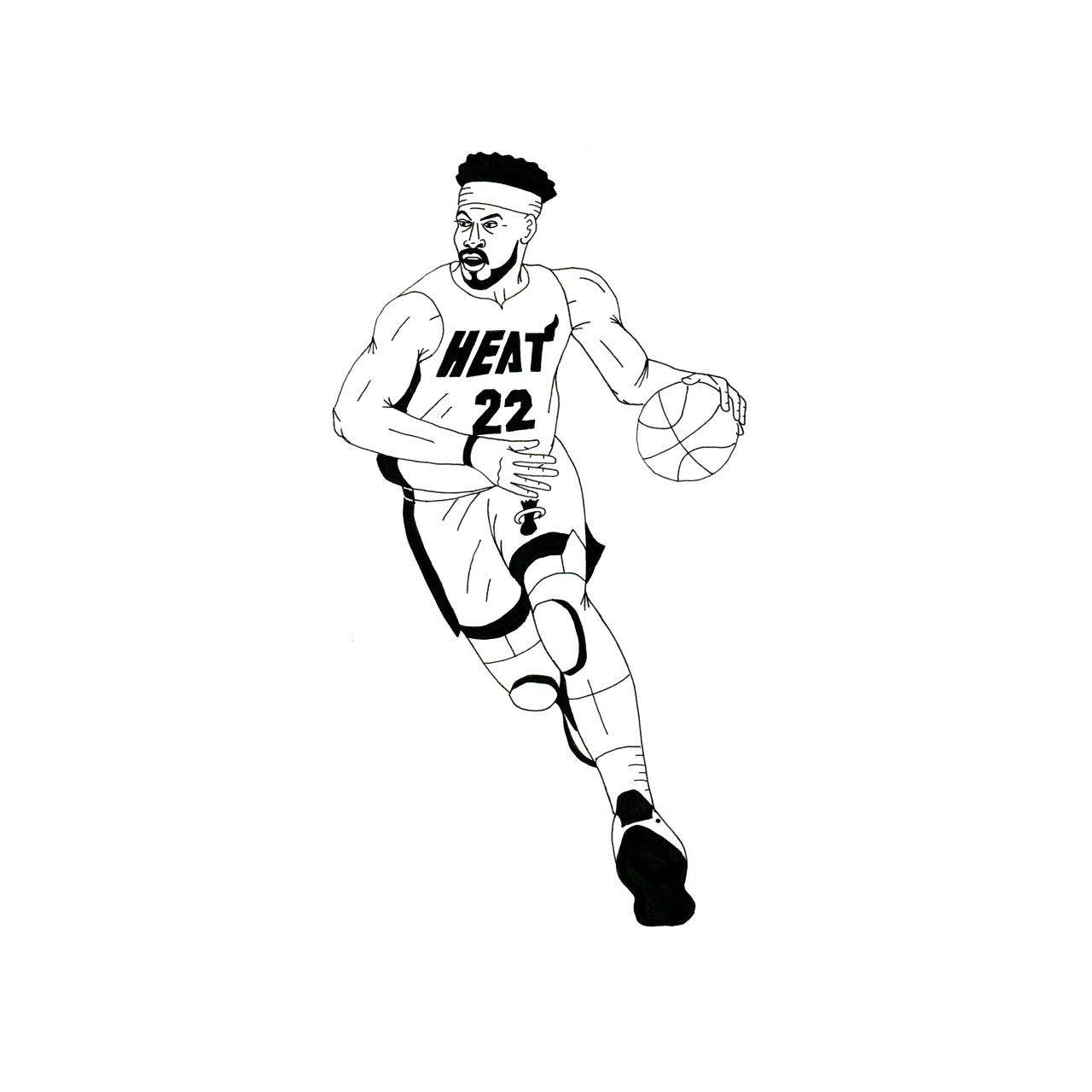 Jimmy Butler Coloring Page