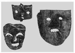 dark-archive:  Slavic Pagan Masks in Russia - Svyatka Masks From Ancient Novgorod 