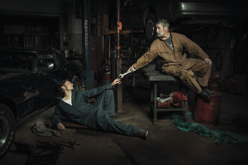 wardenmcpherson:petermorwood:elidyce: jedavu: Auto Mechanics Pose Dramatically to Recreate Renaissa