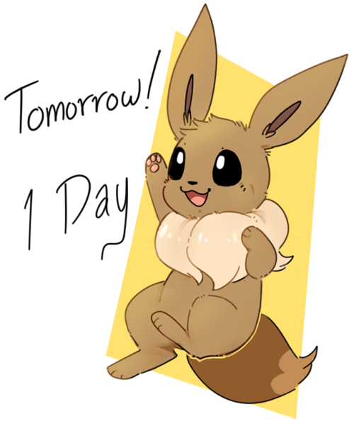 Doodles from counting down Let’s Go Eevee and Pikachu.
