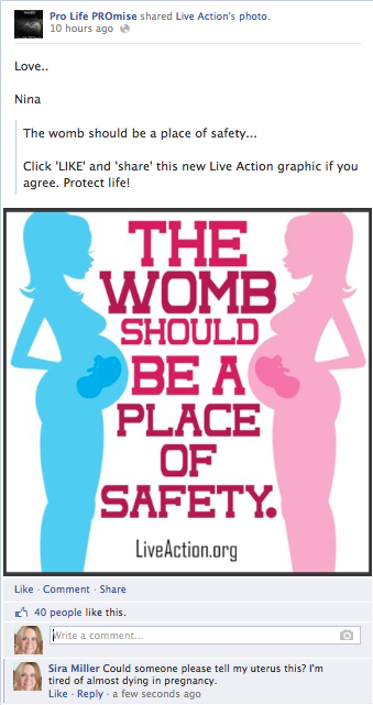 fuckyeahsexeducation: prosira:  The womb *should* be the safest place, right? Except that it’s