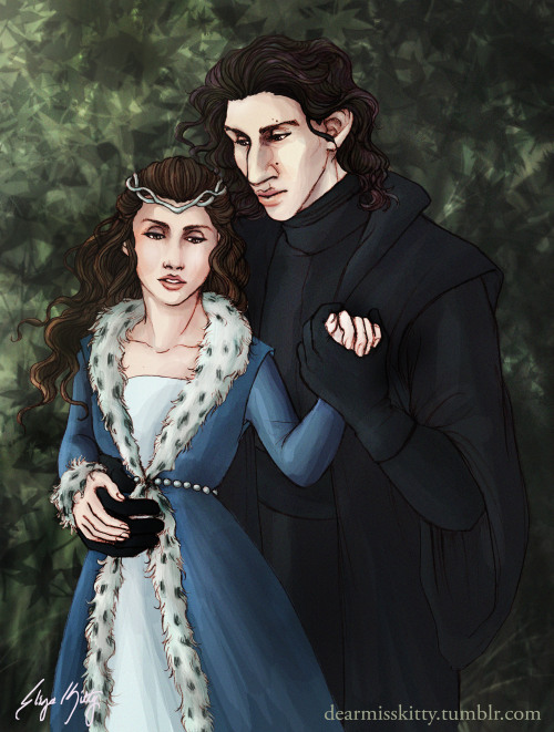 reylo-sin-anthology: dearmisskitty:  A Reylo wedding portrait, commissioned by @beyond-this-illusion