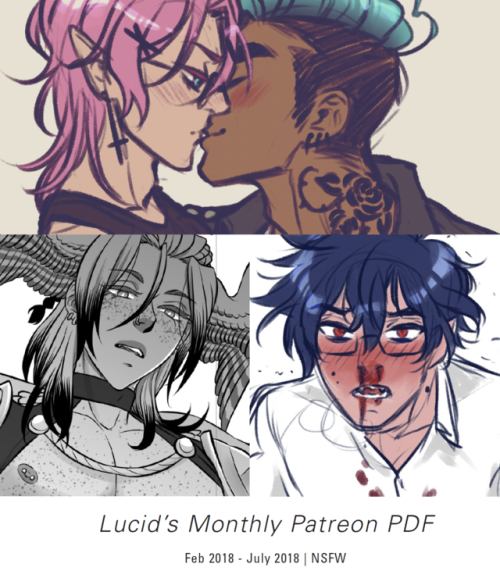 Become a $5+ Patron and get access to Lucid&rsquo;s monthly previews/sketchbook!Hello I forgot a