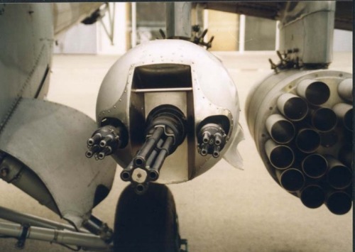 enrique262: The soviet GUV-8700 Gun Pod (9A624), which packs two GShG-7.62 gatling machine