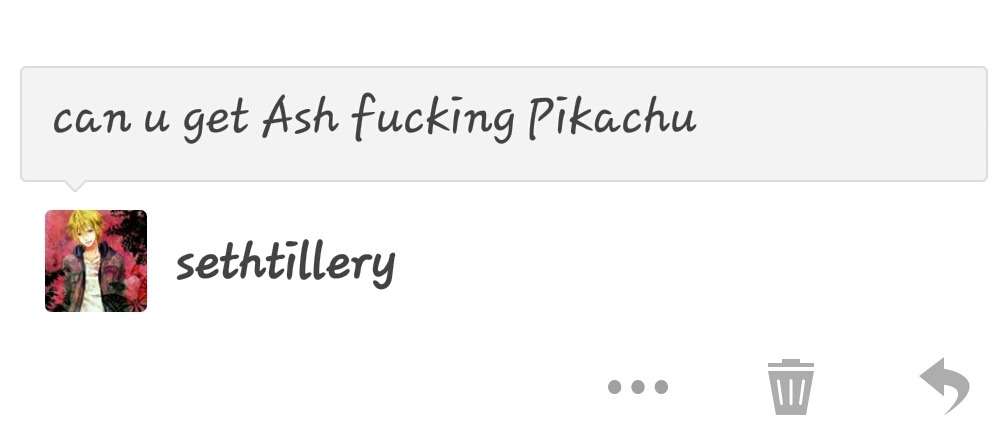 pokephiliaporn:  This the only thing I could think of Ash having sex with Pikachu.