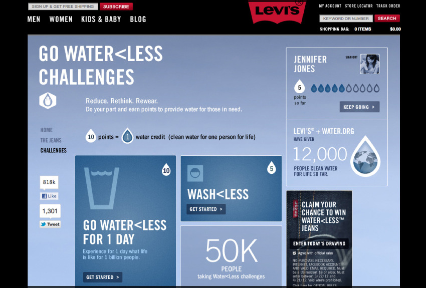 Skunkworks Communications — LEVI'S WATERLESS CAMPAIGN In efforts to  spread...