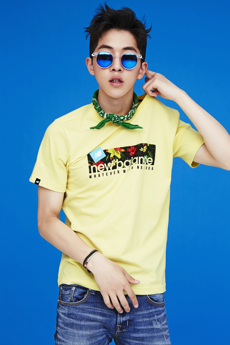 stardustmodel:  남주혁 Nam Joo Hyuk New Balance 2014 S/S Wild Flower Pack T-shirts