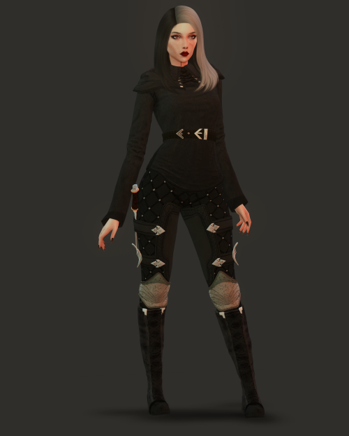 Baldur’s Gate 3 - Noble outfit #2 (FEM)New mesh3 Costumes + Hood30 colorsHood located in HatsAdult o