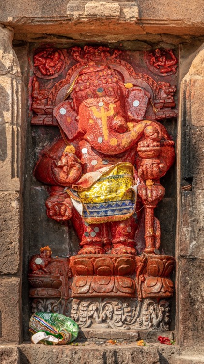 Ganesha, Siddheshwar Temple, Bhubaneswar, Odisha, photo by Kevin Standage, more at https://kevinstan