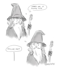 lomonte:Gandalf discovering hobbits this one is actually two years old but I never posted it, still funny tho 