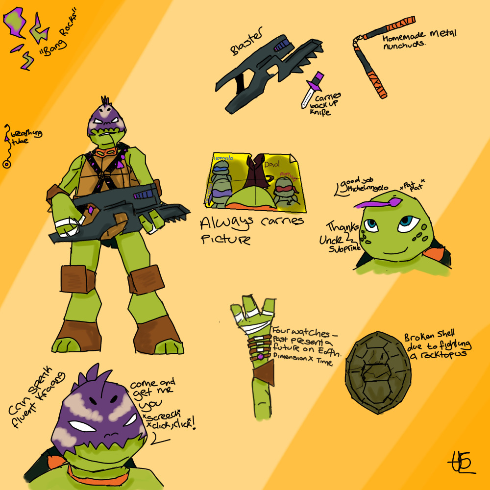 I’m A Suicidal Lizard on Tumblr Michelangelo Raised by the Kraang in