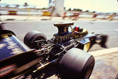 Emerson Fittipaldi Monza pit lane in his 72, 1972 Grand Prix d'ItalieMore cars here.