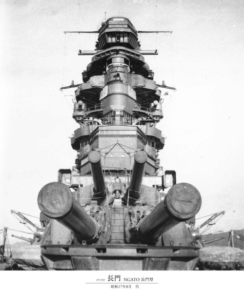 historicaltimes:  The battleship Nagato , August 1942 via reddit
