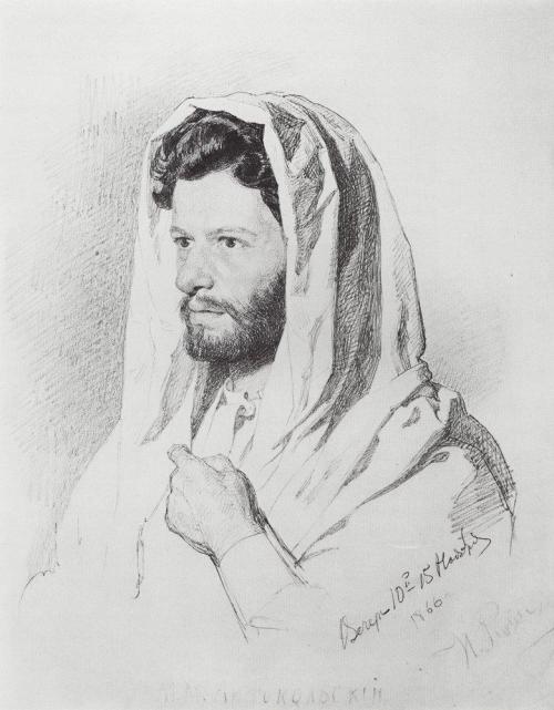Portrait of sculptor Mark Matveevich Antokolski (1866), Ilya Repin
