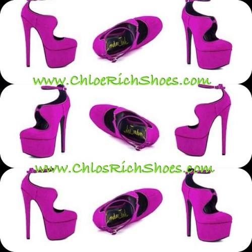 Be as sweet as sugar in the super cute #ChloeRichShoes #Candy pump. A #soft #pink #pony #hair covers