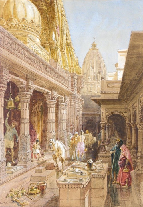 Kashi Vishsvanatha termple, Varanasi by William Simpson’s ‘India