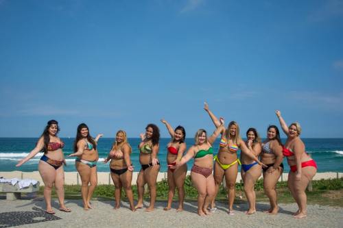 planetofthickbeautifulwomen2:  Brazilian plus Size Models in Swimwear