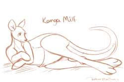 phathusa-moonbrush: Kanga Milf In an artist