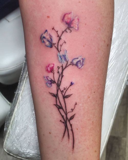 <p>Small impressionistic styled sweet pea flowers from today.  Thanks Krystal, it was great working with you today! <br/>
.<br/>
#ladytattooer #thephoenix #copperphoenix #shelbyvilleindiana #indianapolistattoo #indylocal #do317 #indytattoo #circlecity #waverlycolorco #industryinks #yournewfavoriteink #artistictattoosupply #fkirons #indianaartist #wearesorrymom #floral #sweetpea #impressionisttattoo #tinytattoo #tinytattoos  (at Shelbyville, Indiana)<br/>
<a href="https://www.instagram.com/p/CWPGjKwrzDy/?utm_medium=tumblr">https://www.instagram.com/p/CWPGjKwrzDy/?utm_medium=tumblr</a></p>