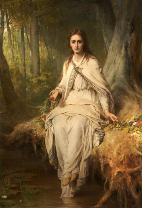 Ophelia by Thomas Francis Dicksee (1873)