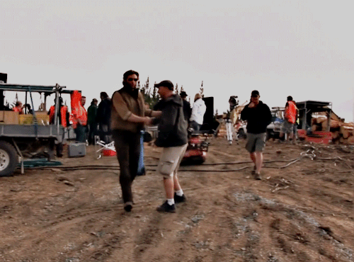 HUGH JACKMAN BEHIND THE SCENES OF XMEN ORIGINS: WOLVERINE (2009)