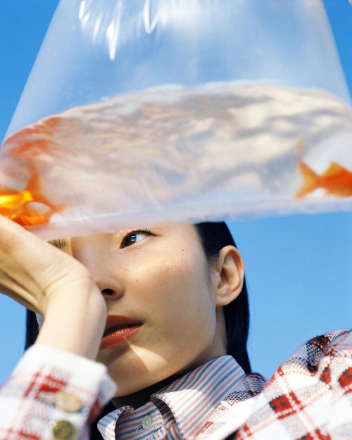 themakeupbrush:  Xiao Wen Ju for Thom Browne Lunar New Year 2020 Campaign  