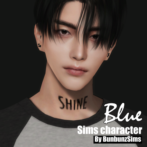  ✨ [Exclusive] Sims character : Blue ✨ Male adult simsTray file + CC listDownload here >> Excl