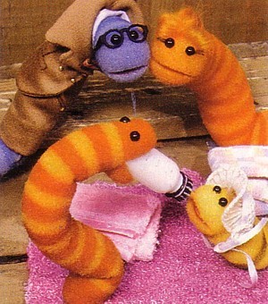 slimey the worm plush