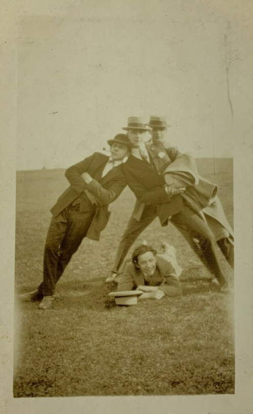 gaslightgallows:tinyphantomsalad:zundar-sama:froody:lapsedgoth:froody:froody:I love images of late Victorian/Edwardian period men taking goofy pictures with their bros……..boys night circa 1898Images with high levels of Bertie Wooster energies:vintage