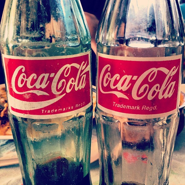 LIFE BELOW THE LINE — Drink #Coke in bottles. #oldschool