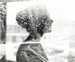 black-and-white:  If we keep looking backwards, it’ll break our necks (by Whitney Justesen) 